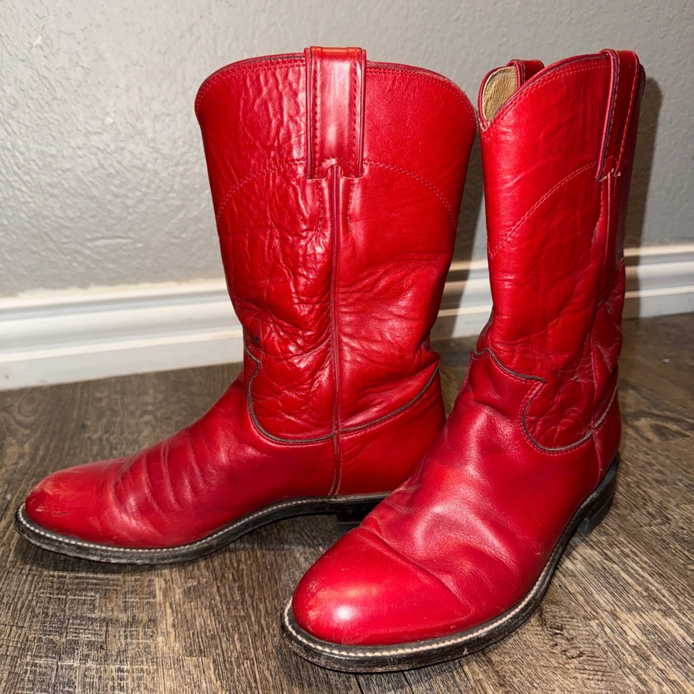 Justin Boots Bold Red Western Boots